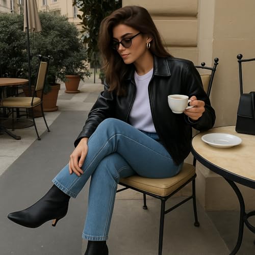 CUSHIONAIRE Women's Barbi Kitten Heel Bootie +Memory Foam, Wide Widths Available2