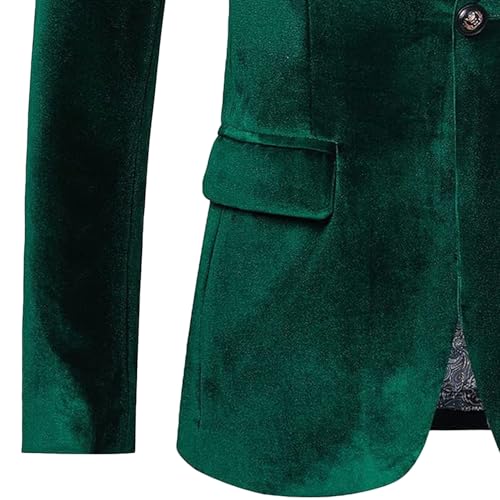 Men's Slim Fit Velvet Blazers Stylish Business Versatile Suit Jacket Casual Banquet Plus Size Sport Coat3