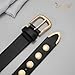 JASGOOD Women Fashion Leather Belt Punk Studded Belt for Jeans Pants Dresses
