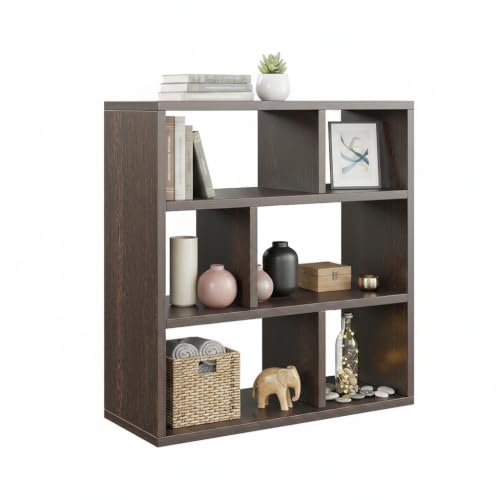 Image of FURNEASER Wall Shelves for Living Room, Hanging Decoration & Corner Display Shelf, Modern & Stylish Bookcase Bookshelf for Home Office Wall Decoration (EN1)