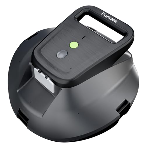 (2026 Upgraded) Pondee X1 Robotic Pool Vacuum, Cordless Pool Cleaner with 120-Min Runtime, Auto-Parking, 2.5h Fast Charging, for Above-Ground & Flat-Bottom Inground Pools up to 850 sq.ft