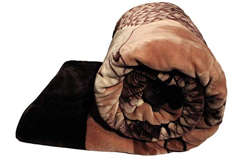 Solaron Korean Super Thick Mink Blanket Twin Size 63" X 87" Black Eagle Bm118 #TOP6