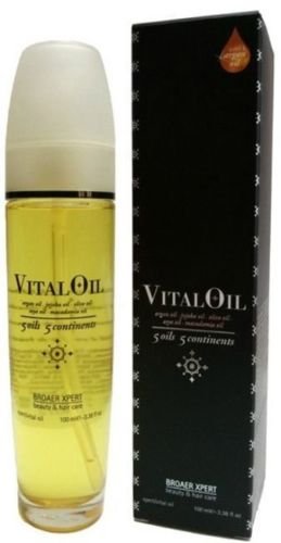 Vital Oil 100 ml. Argan Oil. Jojoba Oil. Soya Oil. Macadamia & Olive Oil.