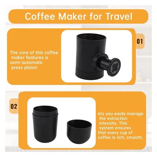 Cafetera Expreso Manual Portátil 70 mL para Viaje miniatura 4
