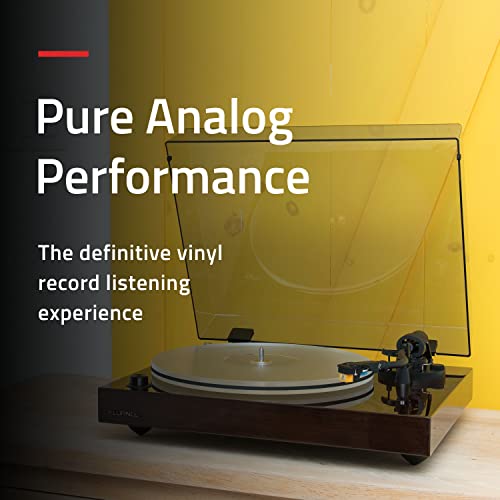 Image of Fluance RT85N Reference High Fidelity Vinyl Turntable Record Player with Nagaoka MP-110 Cartridge, Acrylic Platter, Speed Control Motor High Mass MDF Wood Plinth Vibration Isolation Feet - Piano White