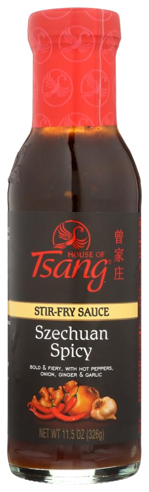 House of Tsang Szechuan Spicy Sauce 11.5oz Bottles, Pack of 3