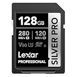 Lexar Professional SDXC 128GB SILVER PRO UHS-II V60 最大読取280MB/s 最大書込120MB/s 国内正規品 国内サポート可