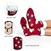 Gealaek Women Slipper Socks Winter Thick Fuzzy Warm Cozy Soft Fleece Lined Socks Non Slip with Grippers (Bear)