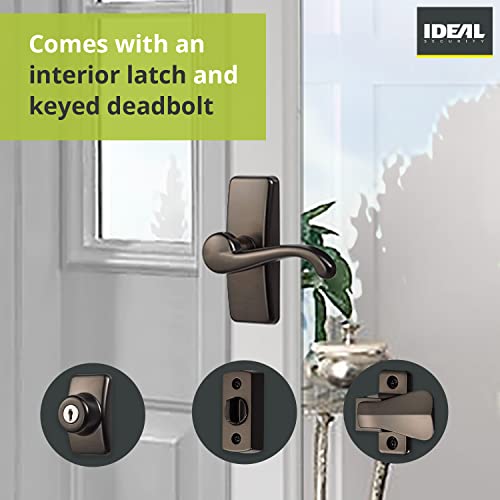 Ideal Security HK01-I-ORB Door Lever With Deadbolt Lock For Storm And Screen Doors, Oil Rubbed Bronze  thumb #2
