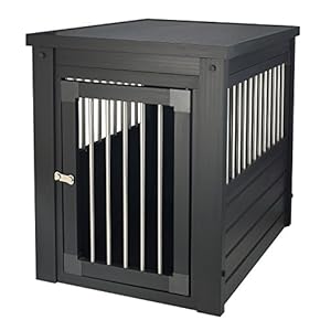 New Age Pet ecoFLEX Pet Crate/End Table, Medium, Espresso
