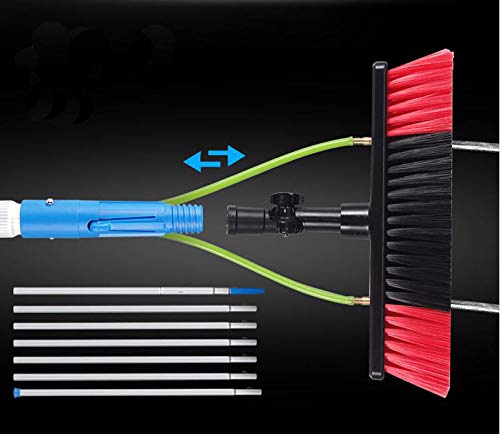 Techtongda Window Cleaning Poles Water Fed Brush 8m Poles Easy to Install