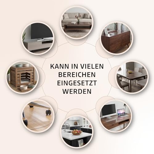 Mayda Tischfolie transparent 2 mm - Glasklar Folie Tischschutz - versch.Größen, Individuell Zuschneidbarer - Schutzfolie mit abgeschrägten… – Ansicht 2
