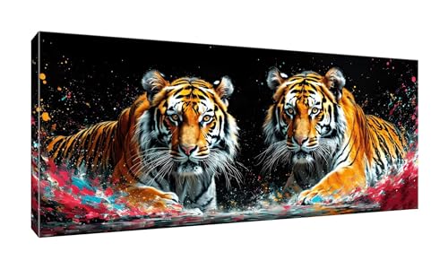 Peinture par Numéros Tigre à Offrir - Kit Loisir Créatif Complet DIY Adulte
