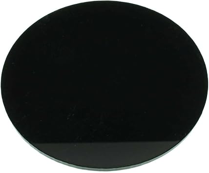 LITKO 4-Inch 100mm Circular RPG Miniature Base | Gargantuan Creature | Black 3mm Acrylic | Compatible with D&D & Pathfinder