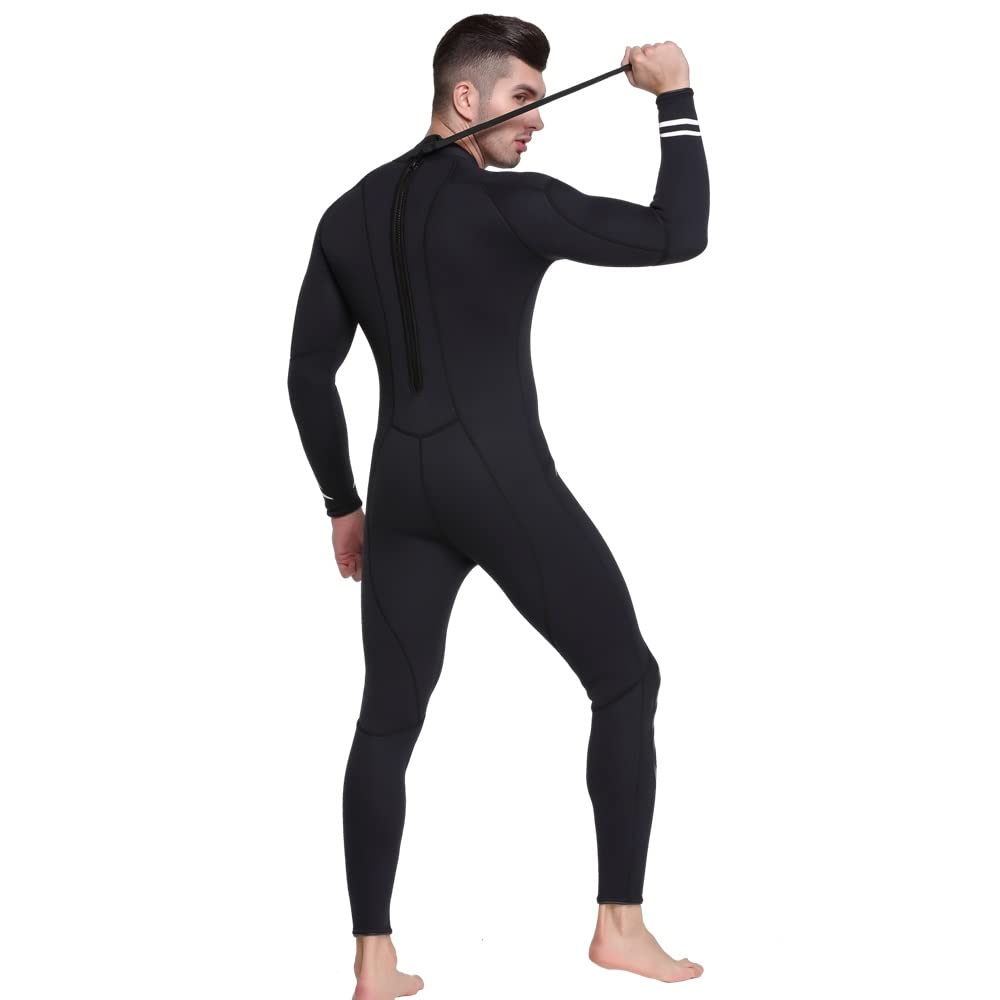 Combinaison de plongée une pièce pour couple - Combinaison de plongée en néoprène de qualité supérieure pour adulte - Combinaison courte de 3 mm (Couleur : homme, taille : XL)