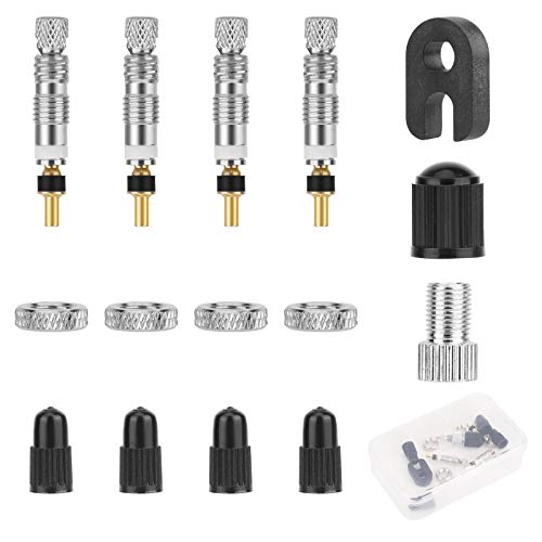 Presta Ventilmuttern Set - 2-teilig In Rot Für Bessere Luftdichtheit Am Fahrrad