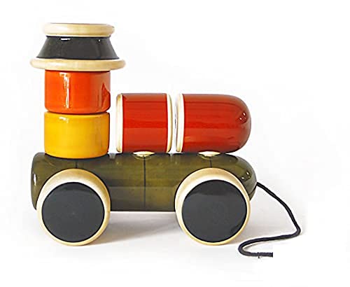 FAIRCRAFTCREATIONS Handcrafted Wooden Pull Toy : Engine | for 1+ Years | Encourages Crawling, Walking & Imaginative Play | Natural Colors & Dyes | Safe for Kids (B09FFR8DRJ) Amazon Price History, Amazon Price Tracker