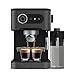 Produktbild Cecotec Espressomaschine Power Espresso 20 Pro Latte, 20 Bar, Dampfdüse, Display mit Tasten, 1,5L Wassertank, 550ml Milchbehälter, Leistungsstark, Vielseitig, Einfache Bedienung, Tassen-Wärmefläche
