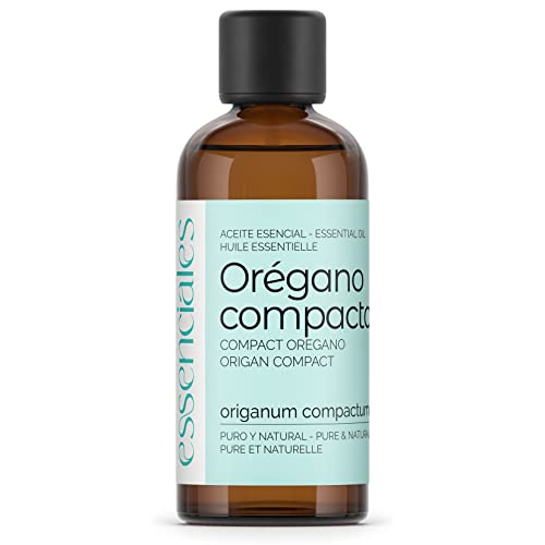 Essenciales - Aceite Esencial de Orégano Compacto/Salvaje, 100% Puro, 100 ml | Aceite Esencial Origanum Compactum