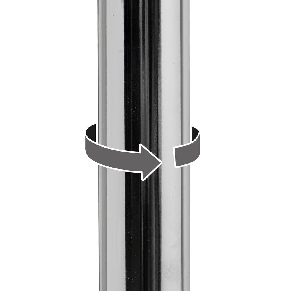 LOLAhome - Set de 2 Taburetes de Cocina Giratorios en 360°, Juego de Sillas de Bar Regulables en Altura de 73 a 83 cm, Estructura Metal y Reposapiés, Blancos