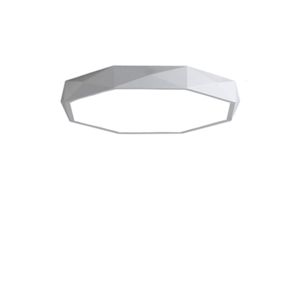 HynJGih Modern Minimalist Ceiling Lamp Creative Personality Round Bedroom Study Lamp Led Living Room Macaron Restaurant Lighting(White,50CM)