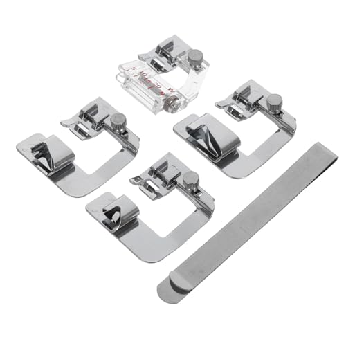 Set 5 Pies Prensatelas Rodillo Estrecho Metalicos Para Coser