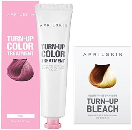 [APRILSKIN] TURN-UP COLOR TREATMENT(PINK) * 2each & TURN-UP BLEACH *2each