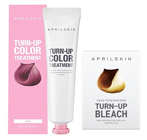 [APRILSKIN] TURN-UP COLOR TREATMENT(PINK) * 2each & TURN-UP BLEACH *2each