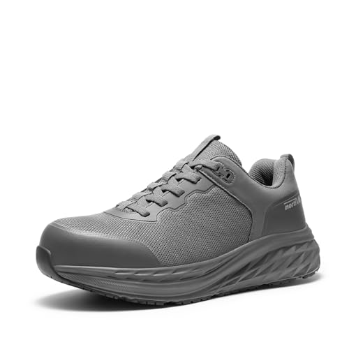 NORTIV 8 Steel Toe Shoes for Men Slip Resistant Comfortable Work Shoes