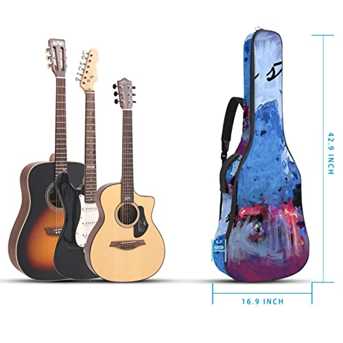 Housse imperméable pour guitare acoustique avec double bandoulière et poche Motif lettre inspirante, Multicolore 10., 42… - Les Beatles, Paul McCartney, John Lennon, RIngo Starr, George Harrison Housse imperméable pour guitare acoustique avec double bandoulière et poche Motif lettre inspirante, Multicolore 10., 42… – Image 6
