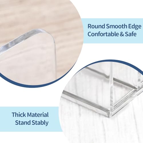 HAOTIAN-X Acryl Mail Holder, 2Pcs Clear Mail Organizer, 7 Fächer Letter Sorter, Transparent Letter Organizer Small File Holder, Umschlag vertikale Teiler für Büro, Home(17x12.5x4cm)