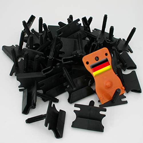 Preisvergleich Produktbild Express Befestigung Clip für Fussleiste Leistenclips Bodenleiste Profilleiste Befestigungsclips für ExPress Sockelleisten (50 Stück)