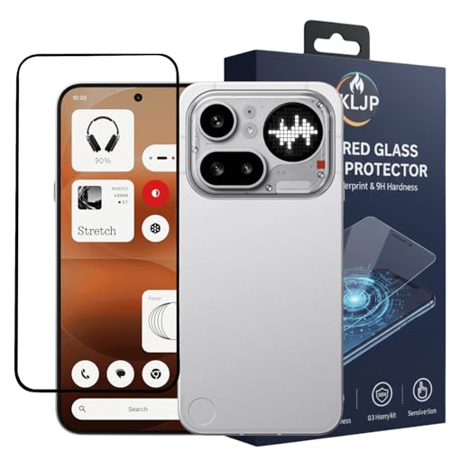 Image of Gorilla Tempered Glass For Nothing 4A Pro (Pack of 1) With Installation Kit | Edge to Edge Coverage | Black