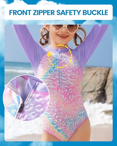 Image of Angel season Girls Swimsuits Kids Bathing Suit One Piece Swimwear with UPF 50+ Cute