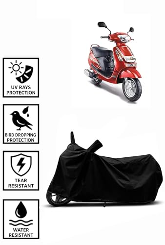 Image of Heavy Duty Waterproof Scooty & Bike Cover for Mahindra Duro - UV Resistant, Dustproof & Rain Protection, All-Weather Outdoor Cover for Bikes & Scooty with Buckle Straps