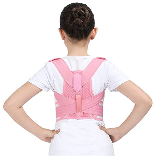 foto de DSMYYXGS Cinturón De Soporte De Espalda Corrector De Postura Ajustable for Niños Corset Ortopédico for Niños Tirantes De Hombro Lumbares De Columna Vertebral Salud (Color : Pink, Size : Large)