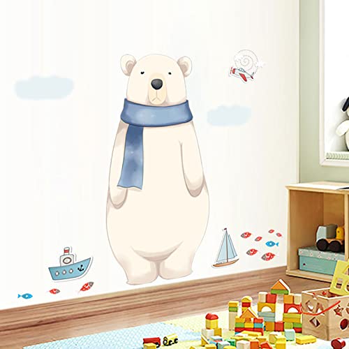 Vinilos decorativos de oso polar náutico Achang para habitaciones infantiles miniatura 6