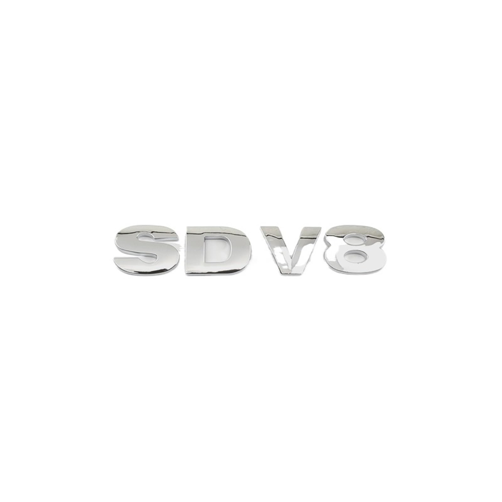 Nibott Sdv8 Chrome Car Sdv6 Sdv8 Trunk Logo Badge Emblem Decals Sticker Fit For Land Rover Range Rover Sport Discovery 4 Defender Accessories (Color : )