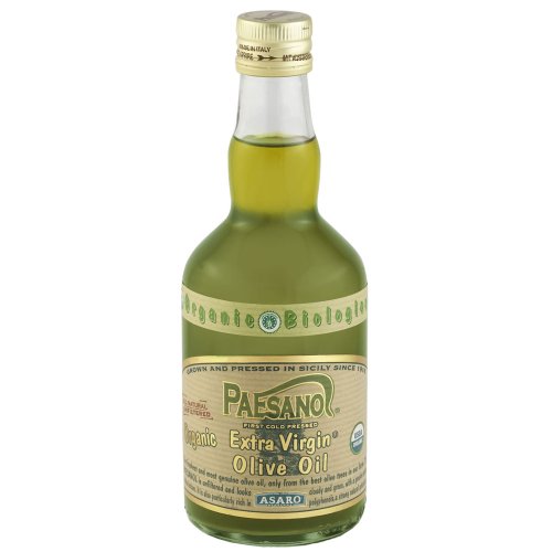 Paesanol ORGANIC UNFILTERED Extra Virgin Olive Oil 16.9 Fl Oz Glass