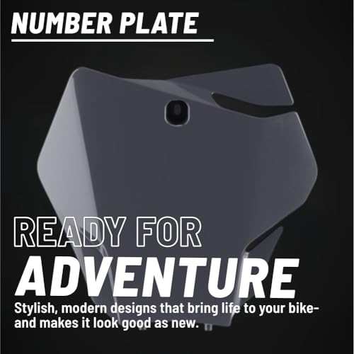 Plaque avant durable Polisport 8668100006 en plastique brillant résistant