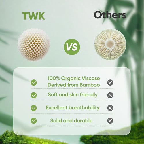 Image of TWK Luxury Sheet Set, Genuine 100% Organic Viscose Derived from Bamboo, Cooling & Breathable, Silky Soft, Bedding Sheets & Pillowcases (Sand, King)