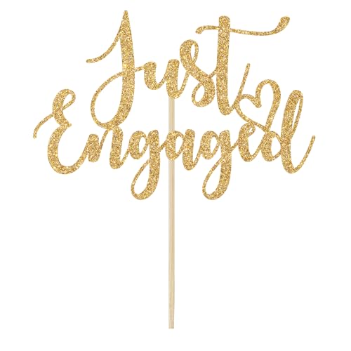 Calarjeta CF-0966 Just Engaged Cake Topper For Engagement Party Decorations thumb #4