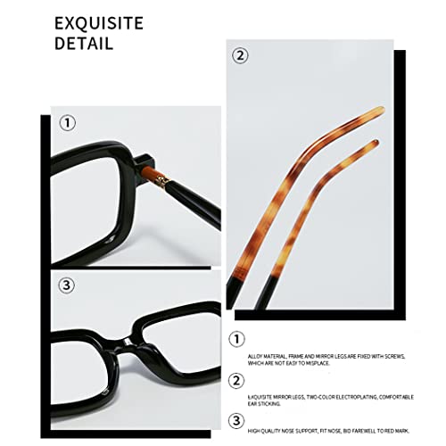Image of Blue Light Stylish Readers for Men Women,Square Sturdy Computer Eyewears Unisex Blue Light Blocking