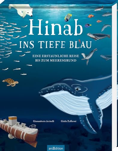Hinab ins tiefe Blau: Eine erstaunliche Reise bis zum Meeresgrund | Vertikaler Lesespaß: Seite für Seite immer tiefer ins Meer