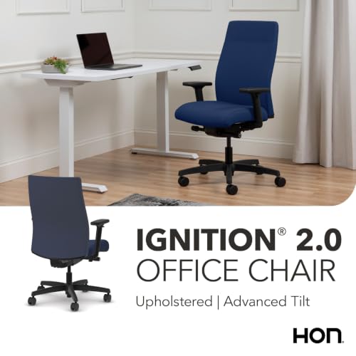 Image of HON Ignition 2.0 Ergonomic Office Chair, Lumbar Support, Desk Chair, Indigo