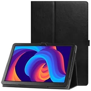 VOVIPO Schutzhülle Kompatibel mit DOOGEE Tab A9 / A9 Pro 10,  Zoll Android 15 Tablet 2025, Premium Leder Folio Cover mit Ständerfunktion & Bleistifthalter, chwarz
