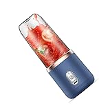 OPPWONG Mixerbecher, Elektrischer Mixer -Flaschen -Smoothie Hersteller mit Mini Juicer Cup Multifunktional Tragbarer Wiederaufladbarer Saftmixer für Studentische Haushalt