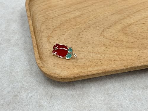Red Tulips Cartoon Enamel Pins Creative Brooch Lapel Pin Badge Cute Metal Brooch Pins Accessories Decoration for Girls Boys Women Clothes Backpacks Decor3