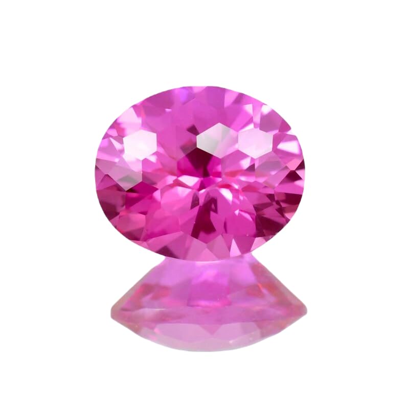 Saphir rose naturel ovale, la gemme idéale pour un collier fait main à offrir