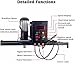 Power Mixer Pneumatic Agitator Clamp-On Drum Agitator Industrial-Grade Pneumatic Shaker Paint Stirring Tool，Tank Electric Agitator, 980W 1 Ton Paint Mixer Machine with Support Hanger, Foldin